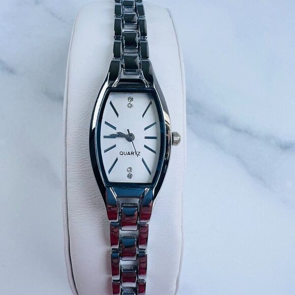 REVOLVE Petit Moments Meridian Quartz Watch in Silver Stainless Steel 7" - Picture 4 of 9